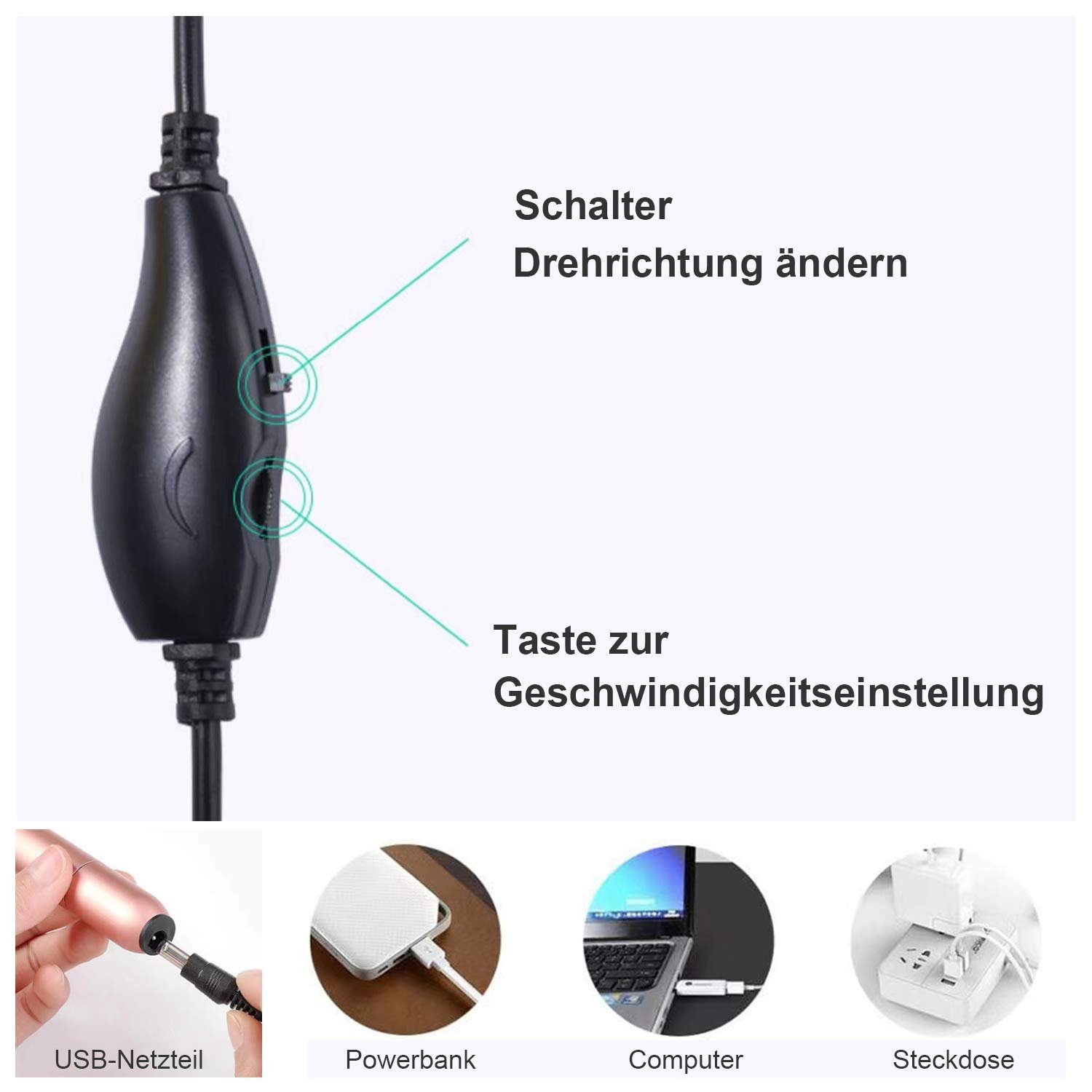 Kpaloft Maniküre-Pediküre-Set, Elektrisch 12-in-1 Nagelfräser Set tragbar USB