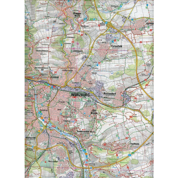 Fränkisches Weinland 1 : 50 000 (UK 50-7) - Wanderkarte