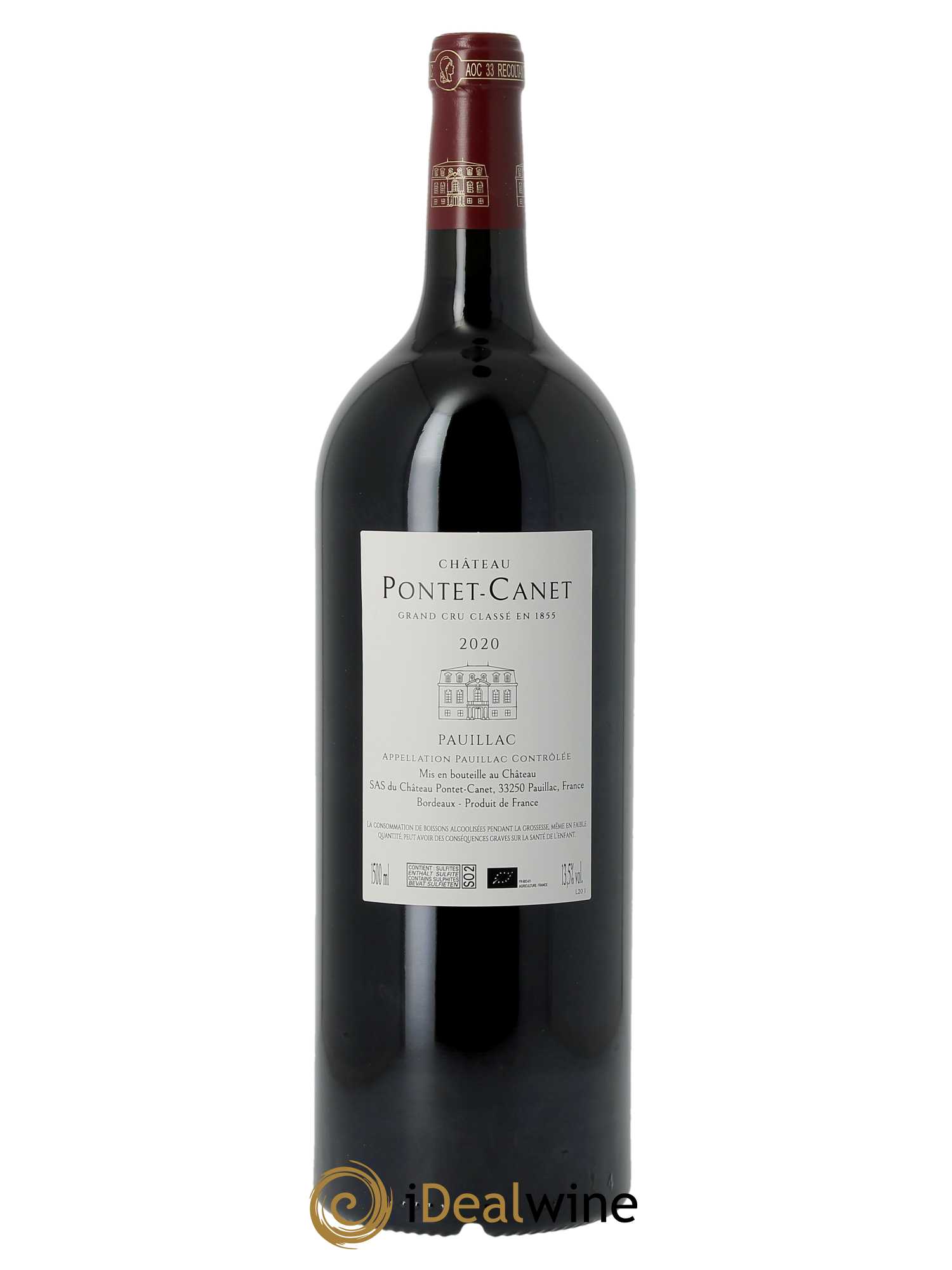 Château Pontet Canet 5ème Grand Cru Classé (CBO à partir de 6 MG) 2020 - Lot de 1 Magnum