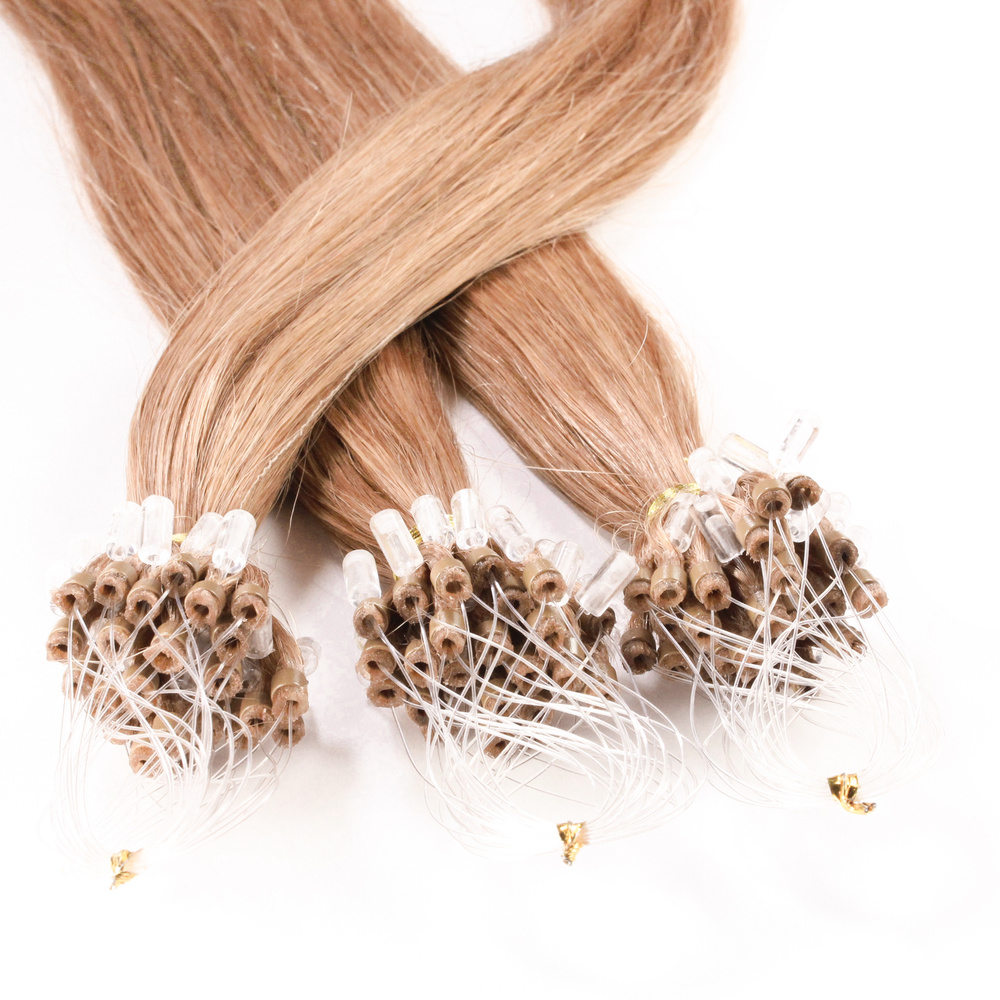 hair2heart Extensions à froid cheveux naturels #12 Blond miel 1g extensions