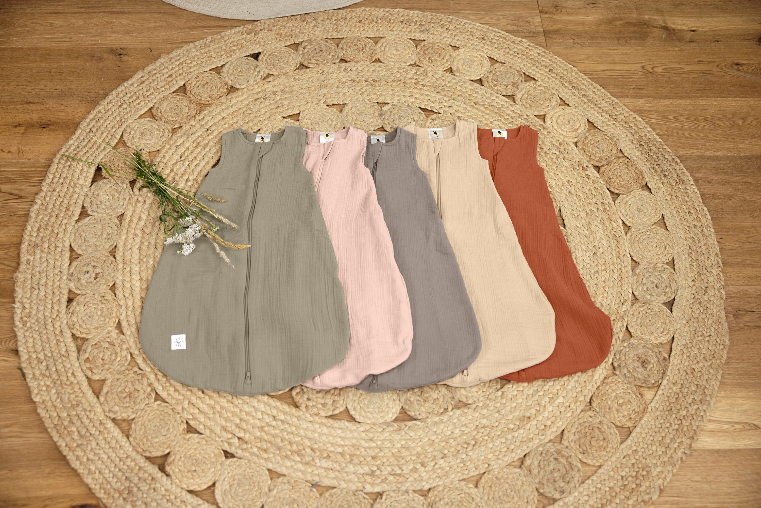 Baby Sommerschlafsack Tog 1 - Bio Baumwolle, Oliv