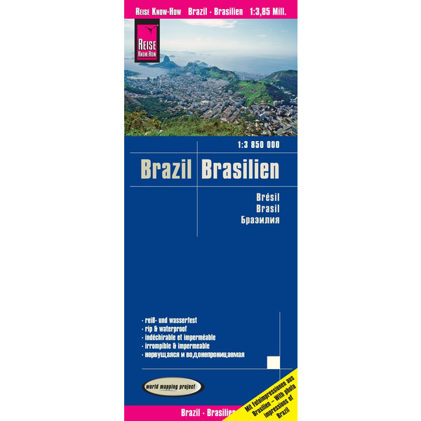 Reise Know-How Landkarte Brasilien 1:3850.000 - Straßenkarte