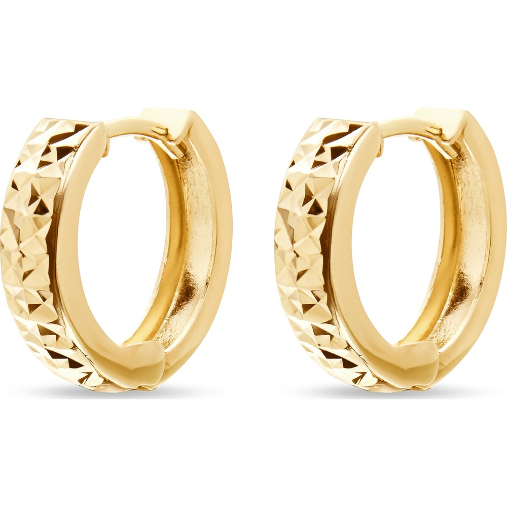 FAVS Créoles 375 Or jaune Boucles d'oreilles