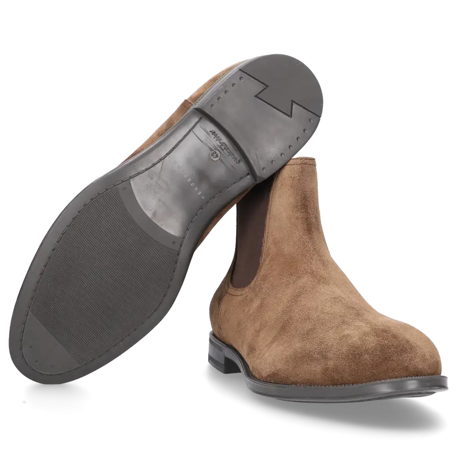 Henderson - Chelsea Boots 82502 Veloursleder - braun
