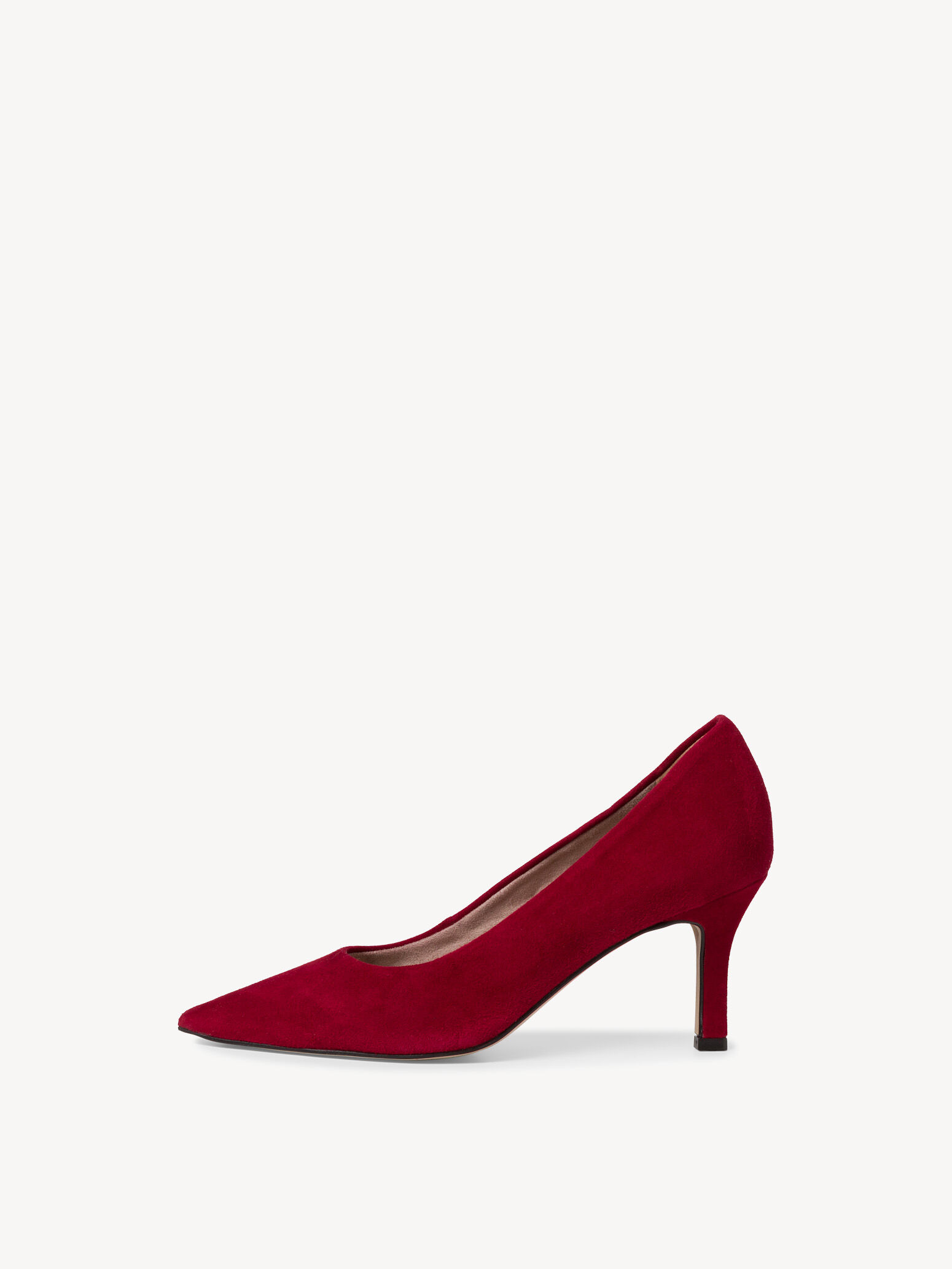Escarpin en cuir - rouge