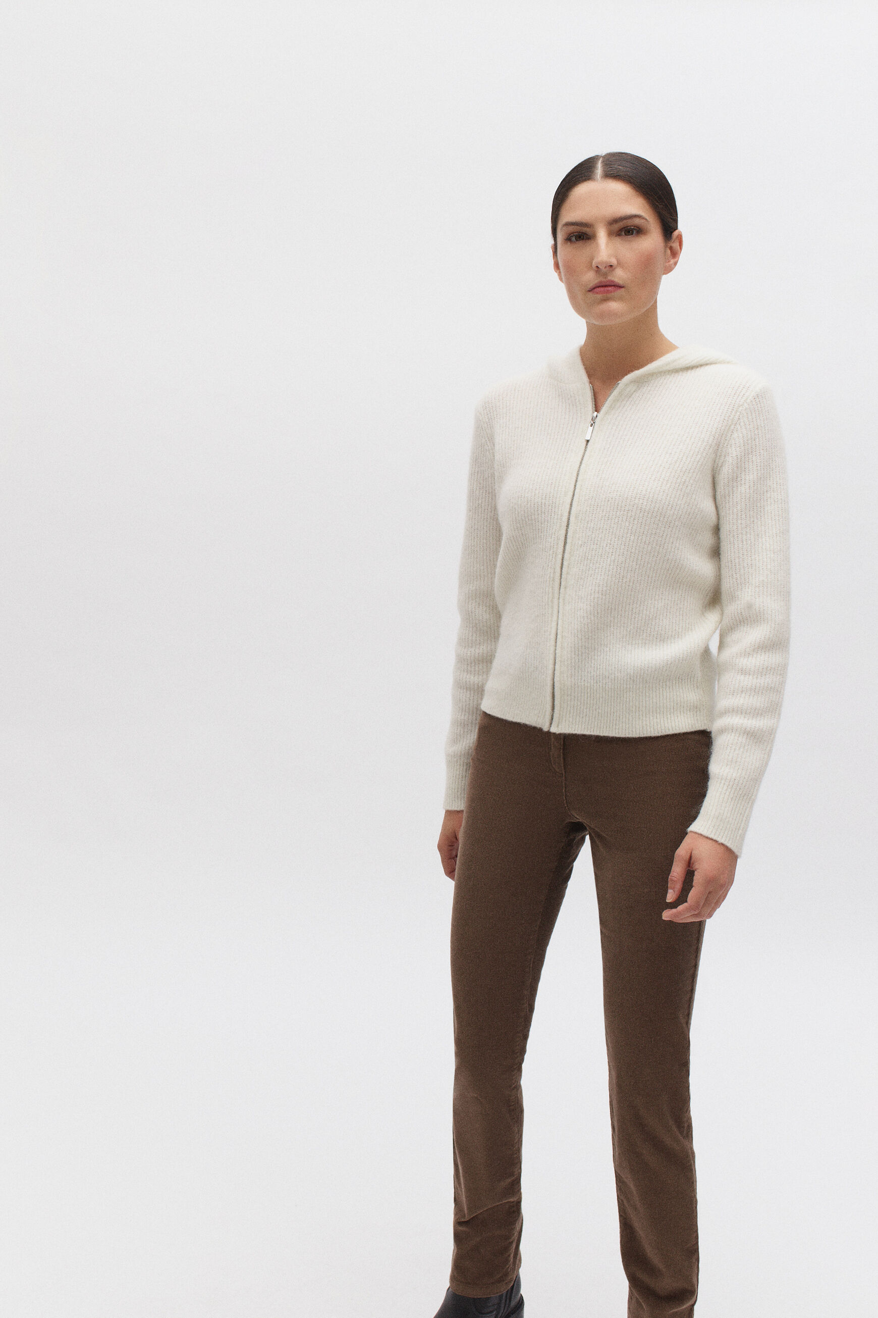 pantalon chicago velours taupe femme