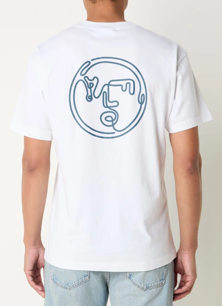 OLAF Nostalgia Face T-krekls ar logotipu un apdruku aizmugurē