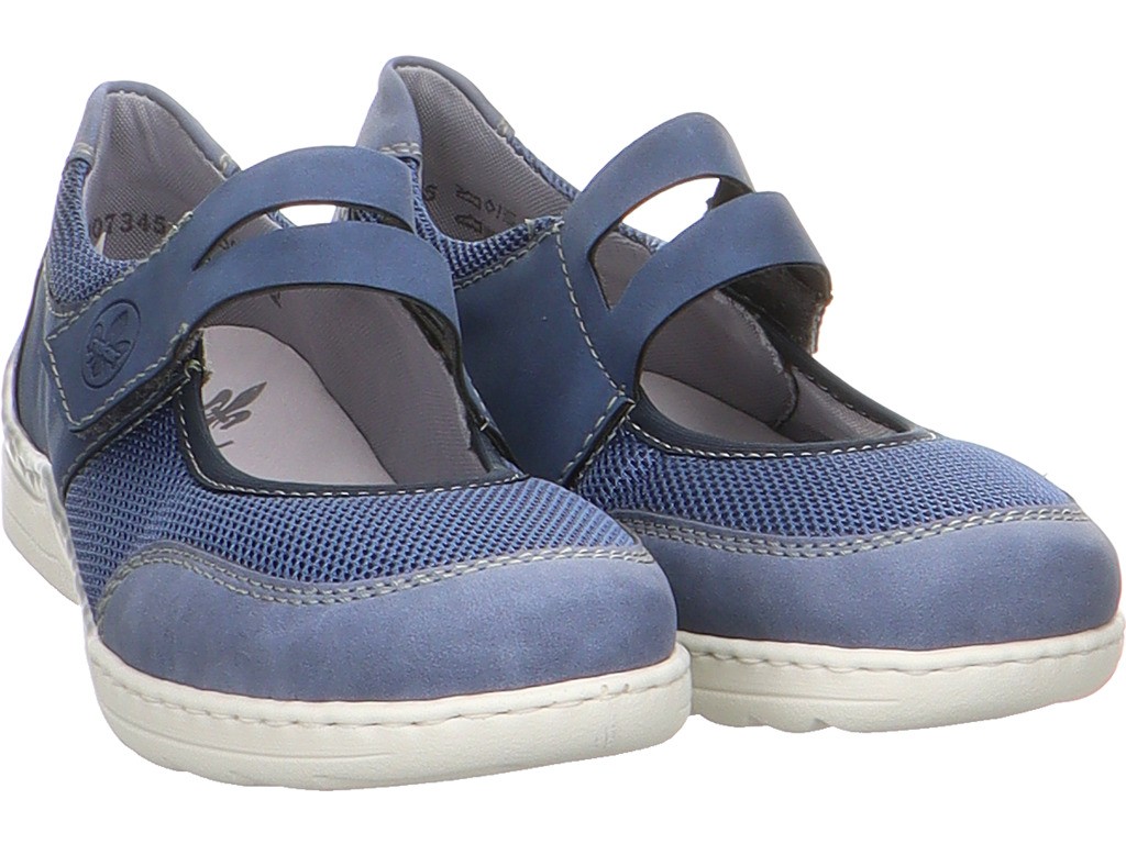 RIEKER Sportliche Slipper blau