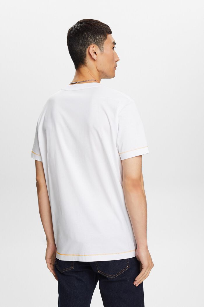 Rundhals-T-Shirt aus Jersey, 100 % Baumwolle