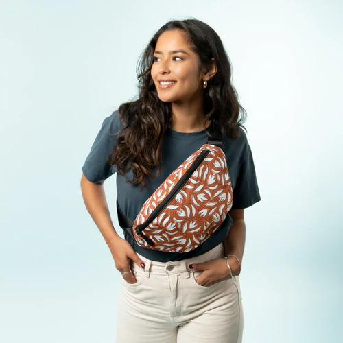 Large Manchester beige fanny pack