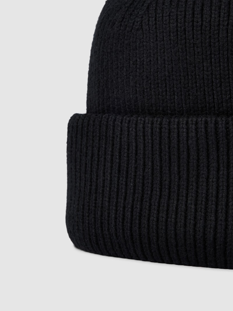 Beanie in Strick-Optik Modell 'MILLA' in schwarz