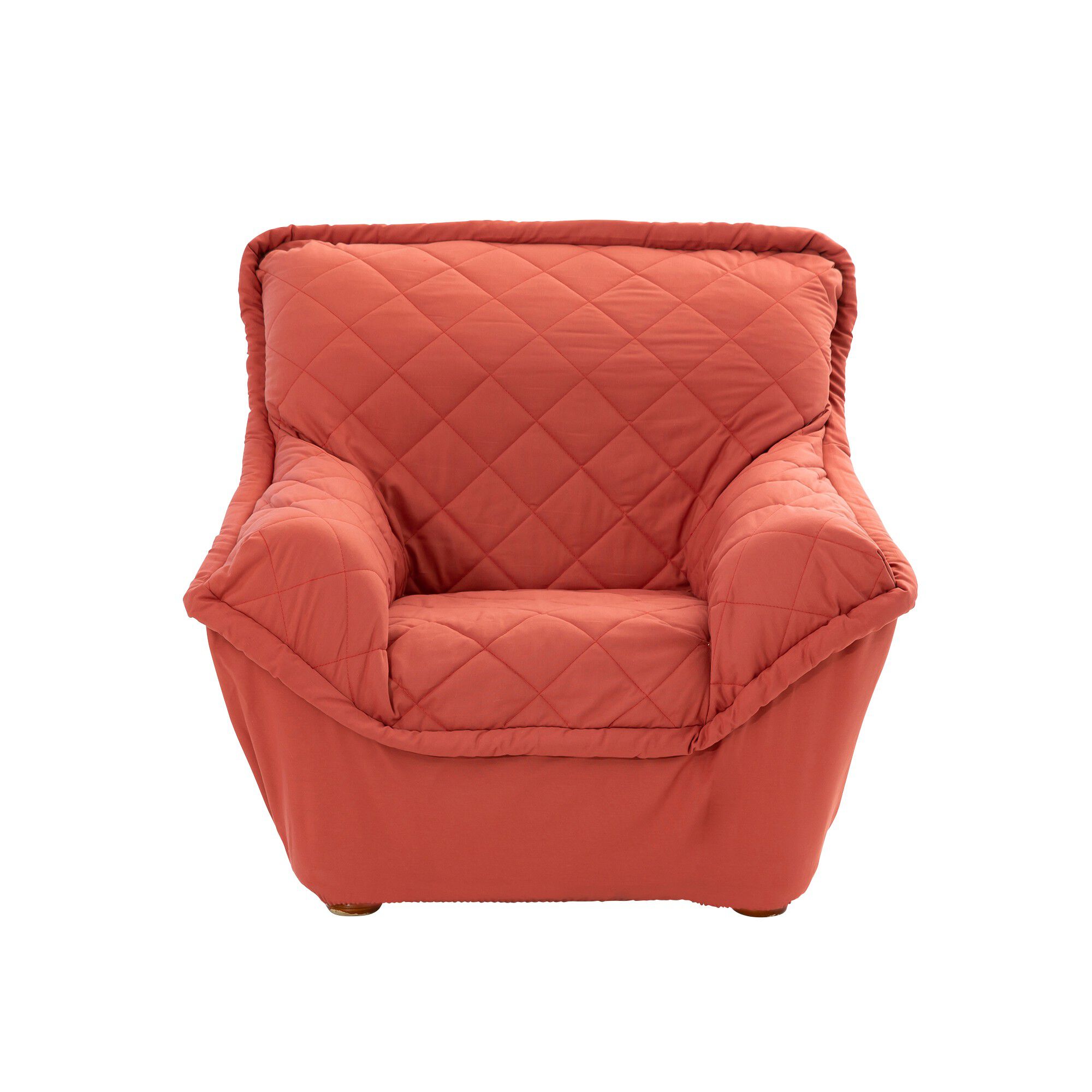 Housse bachette matelassée coton uni fauteuils canapés accoudoirs