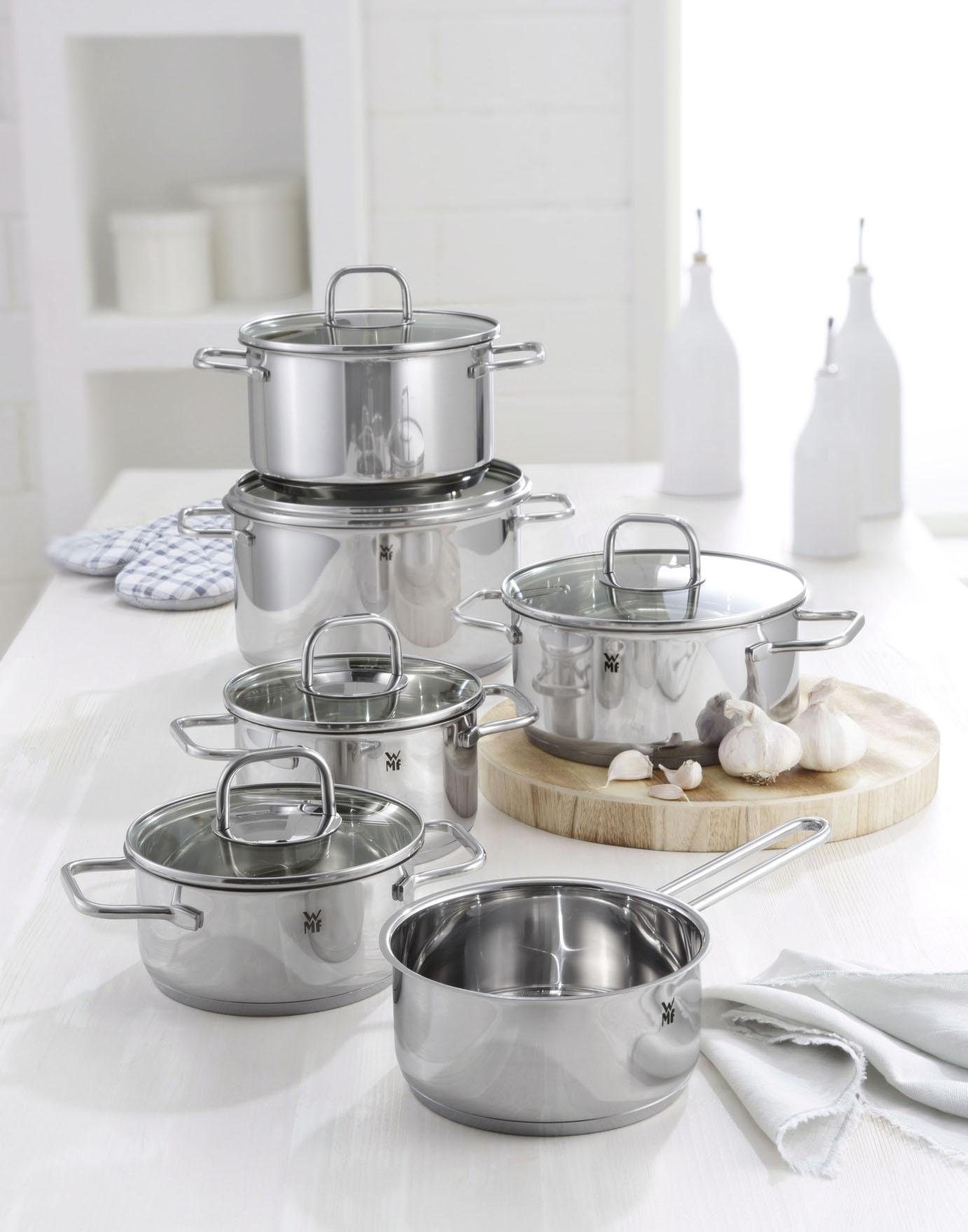 WMF Topf-Set Inspiration, Cromargan® Edelstahl Rostfrei 18/10 (Set, 11-tlg), Induktion