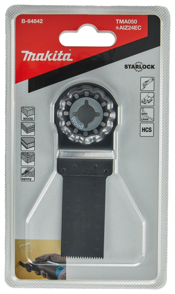 Makita Zubehör B-64842 Tauchsägeblatt 24 mm Holz