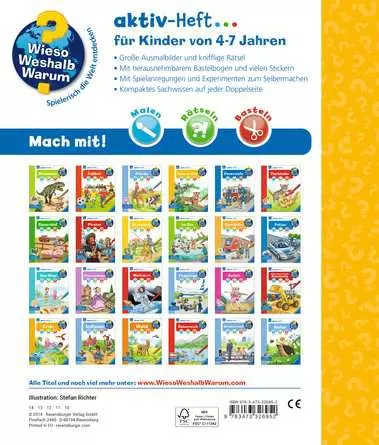 Ravensburger Wieso? Weshalb? Warum? aktiv-Heft: Tiere der Welt