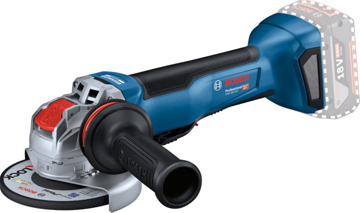 Bosch Blue 06019J4200 X-LOCK GWX 18 V-10 P batteridrevet vinkelsliper ekskl. batterier + lader