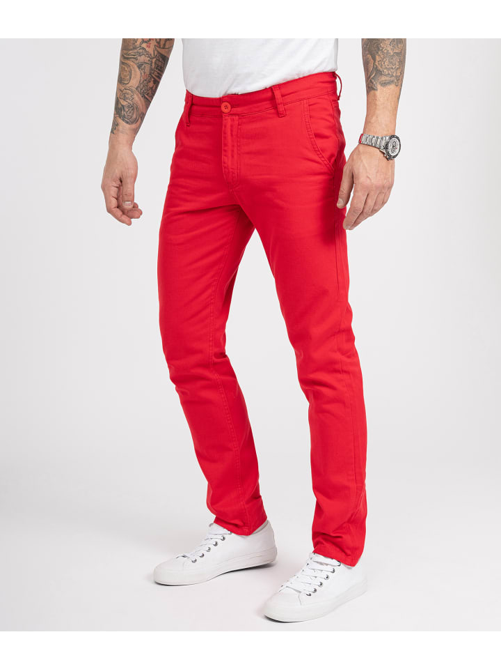 Rock Creek Chino in Rot günstig kaufen