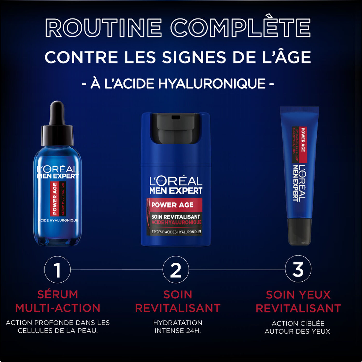 L'Oréal Paris Power Age Soin Revitalisant Acide Hyaluronique Homme