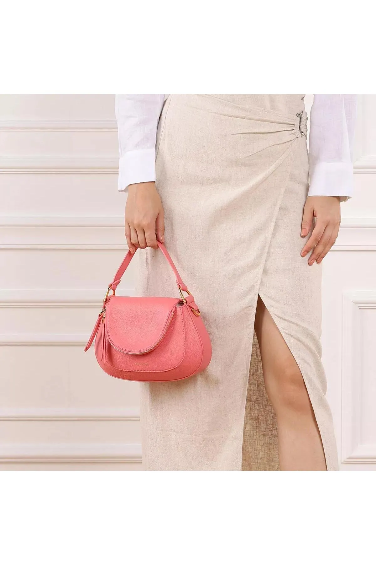 Coccinelle  Handtasche - Rosa - Strukturiert