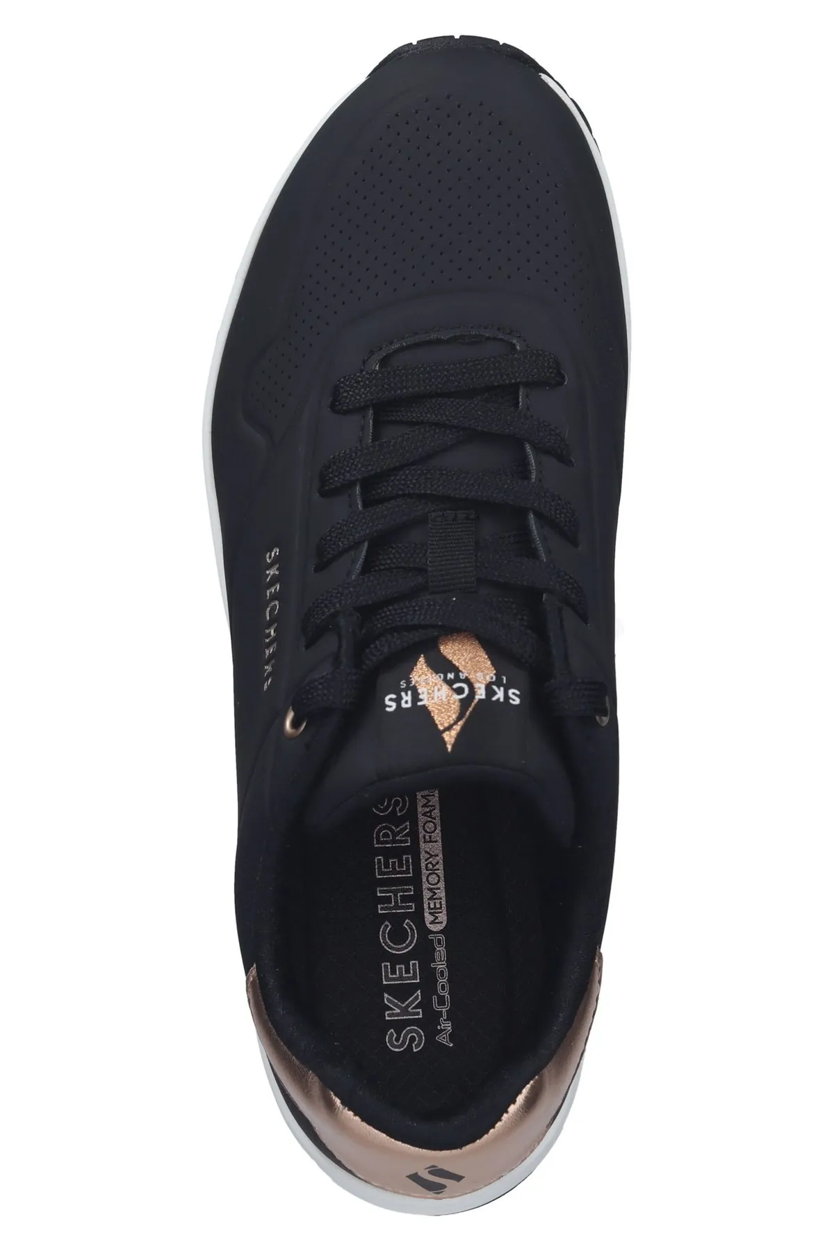 SKECHERS  Sneaker - Schwarz - Flacher Absatz