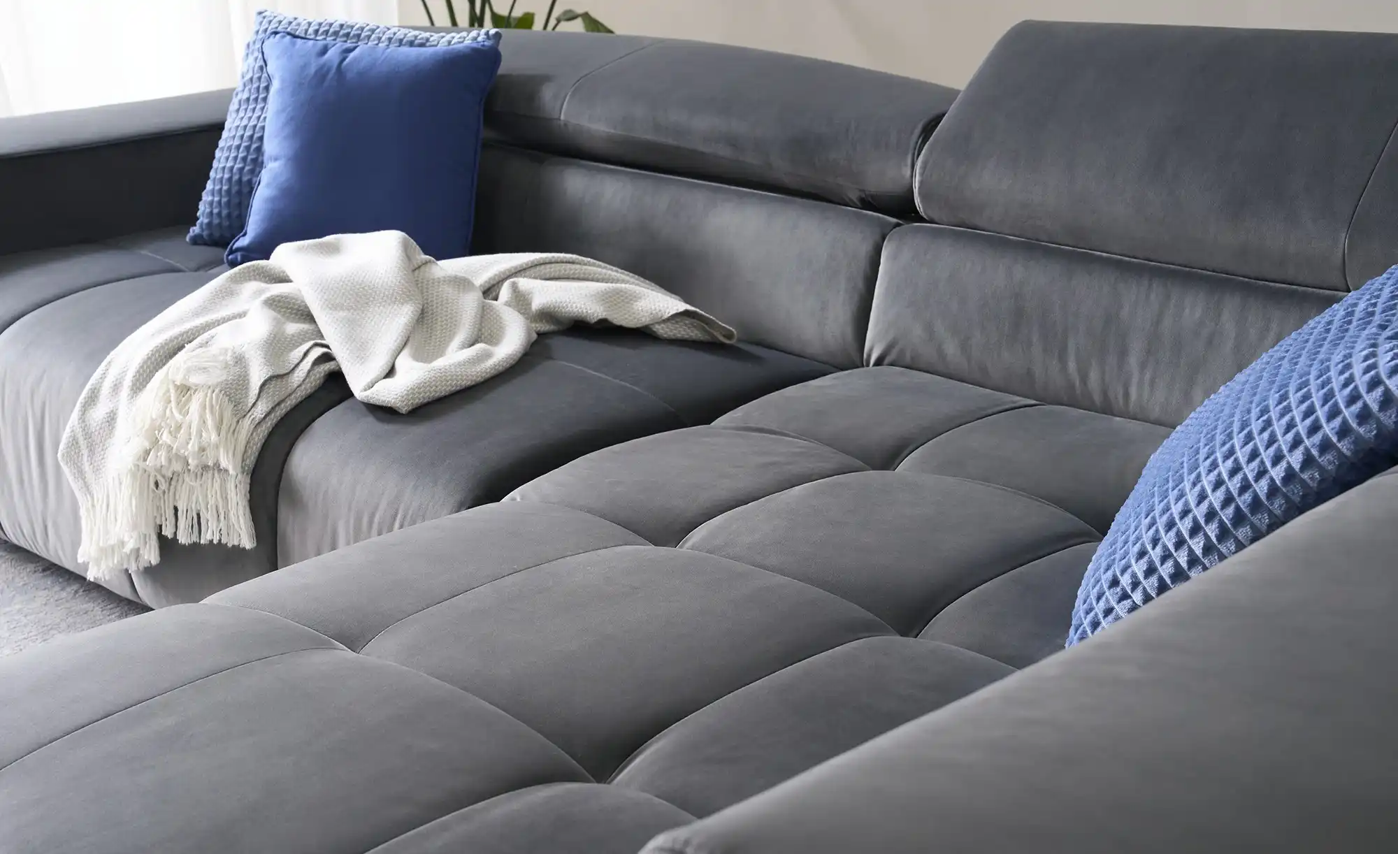 Primo Ecksofa aus Samt Origo