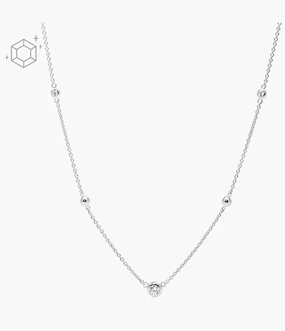 Fossil Box-Set Kette Glitz Sterlingsilber