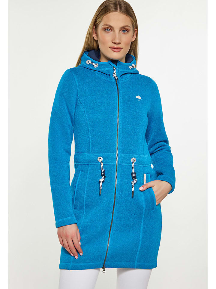 Schmuddelwedda Strickfleecemantel in Hellblau günstig kaufen