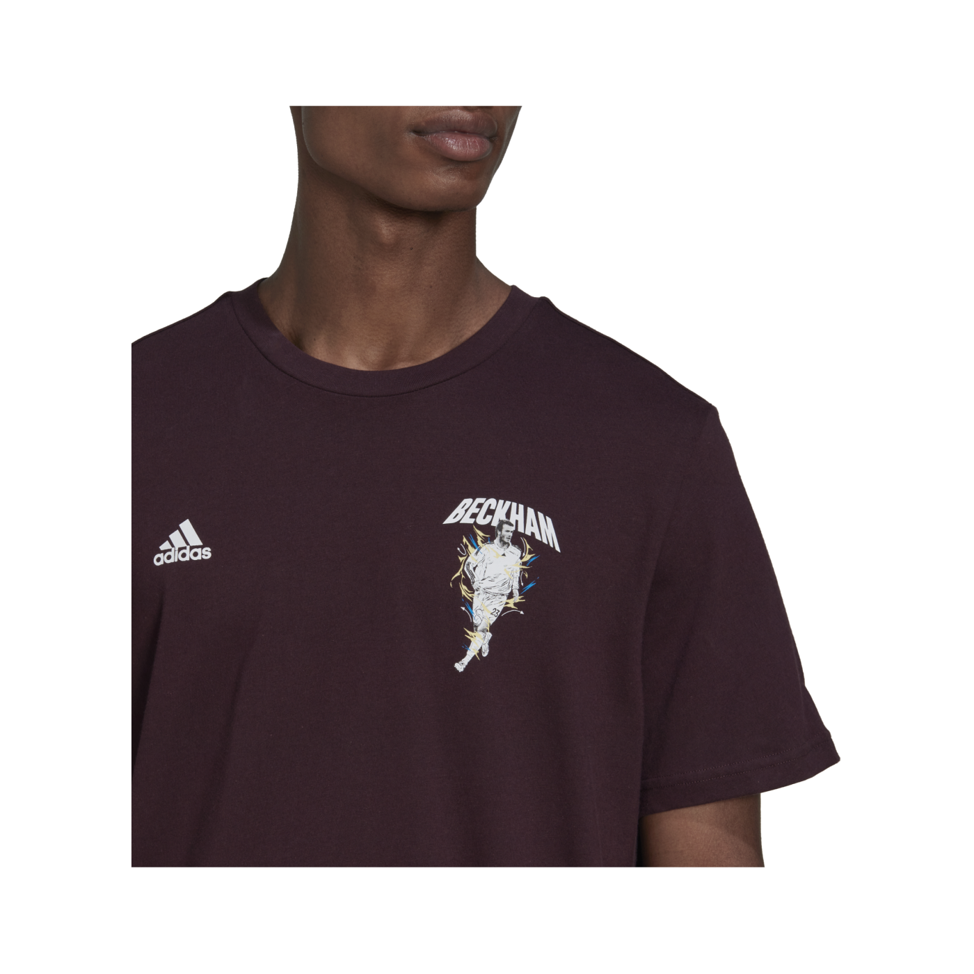 adidas Beckham Graphic T-Shirt Braun