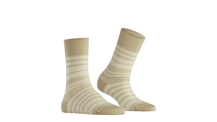 FALKE Damen Socken Sunset Stripe beige