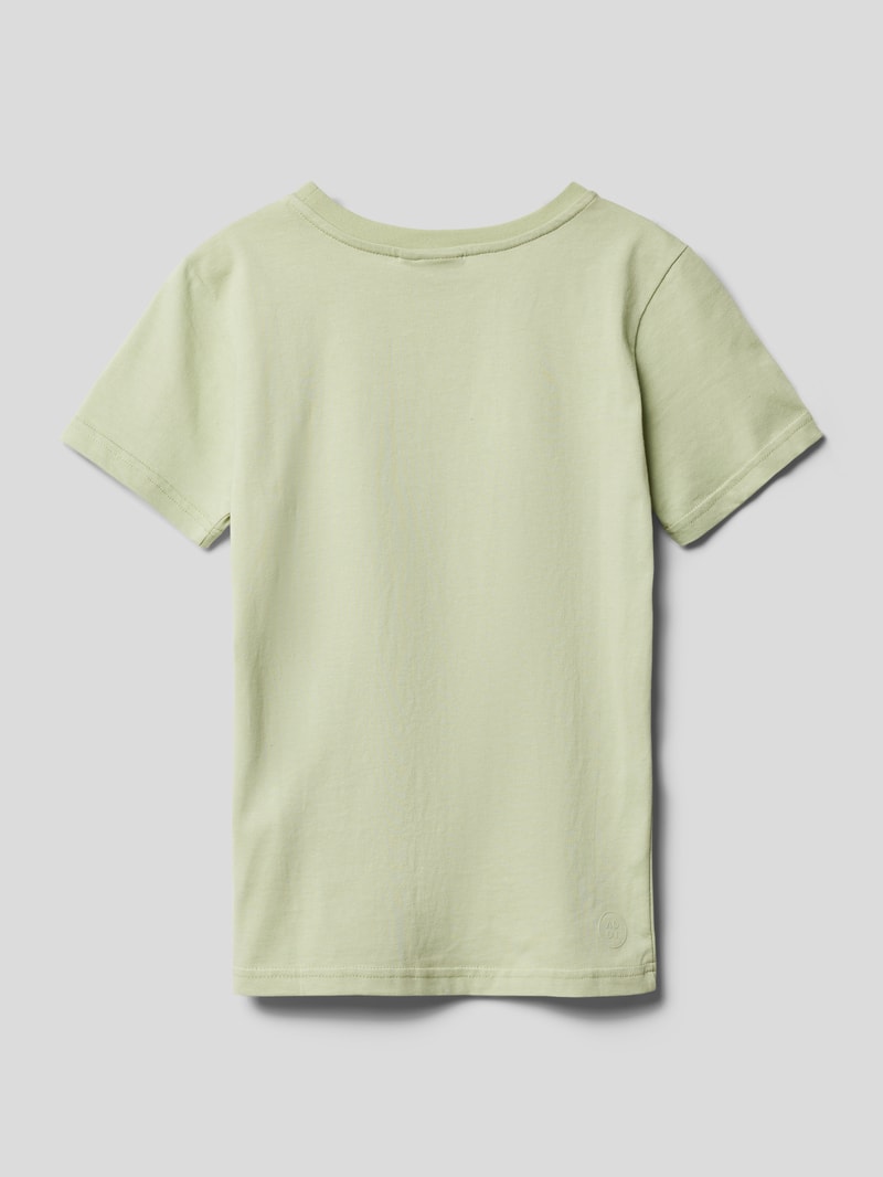 T-Shirt mit Rundhalsausschnitt Modell 'THEODOR' in schilf