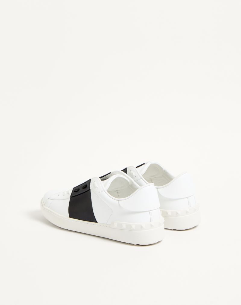 Baskets ouvertes en cuir de veau