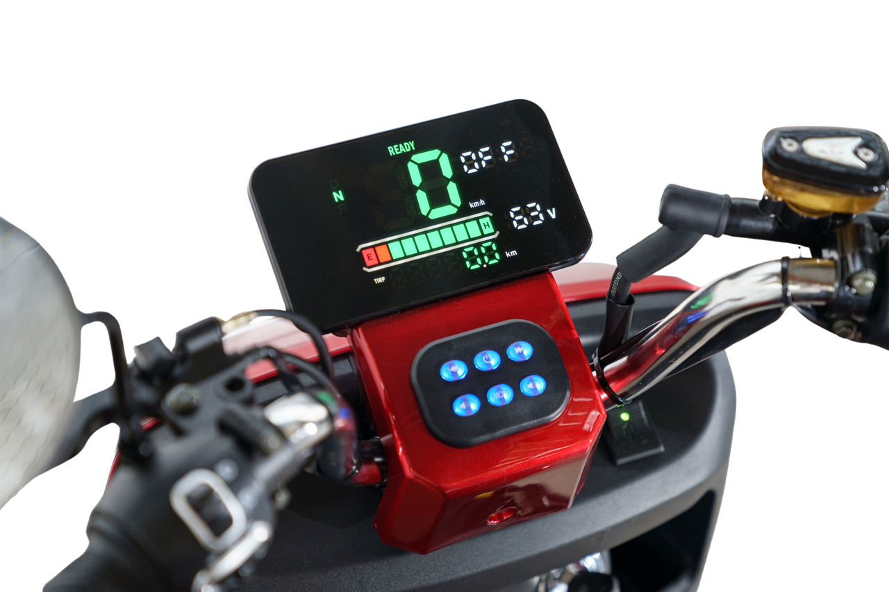 Stormborn R5 Elektro-Dreiradroller 25 km/h - rot