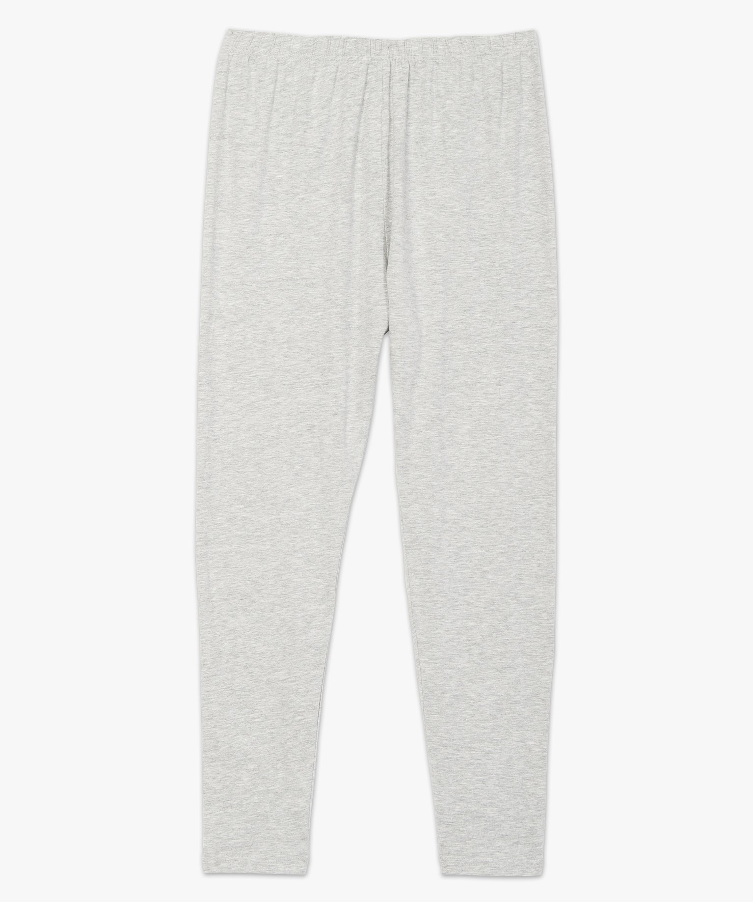 Legging femme grande taille uni en coton stretch gris | GEMO