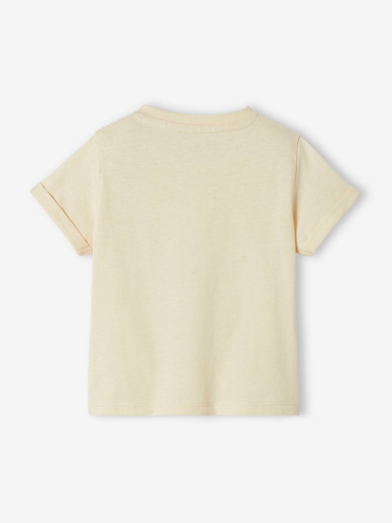 Vertbaudet Baby T-Shirt MINI TOTEM - wollweiß