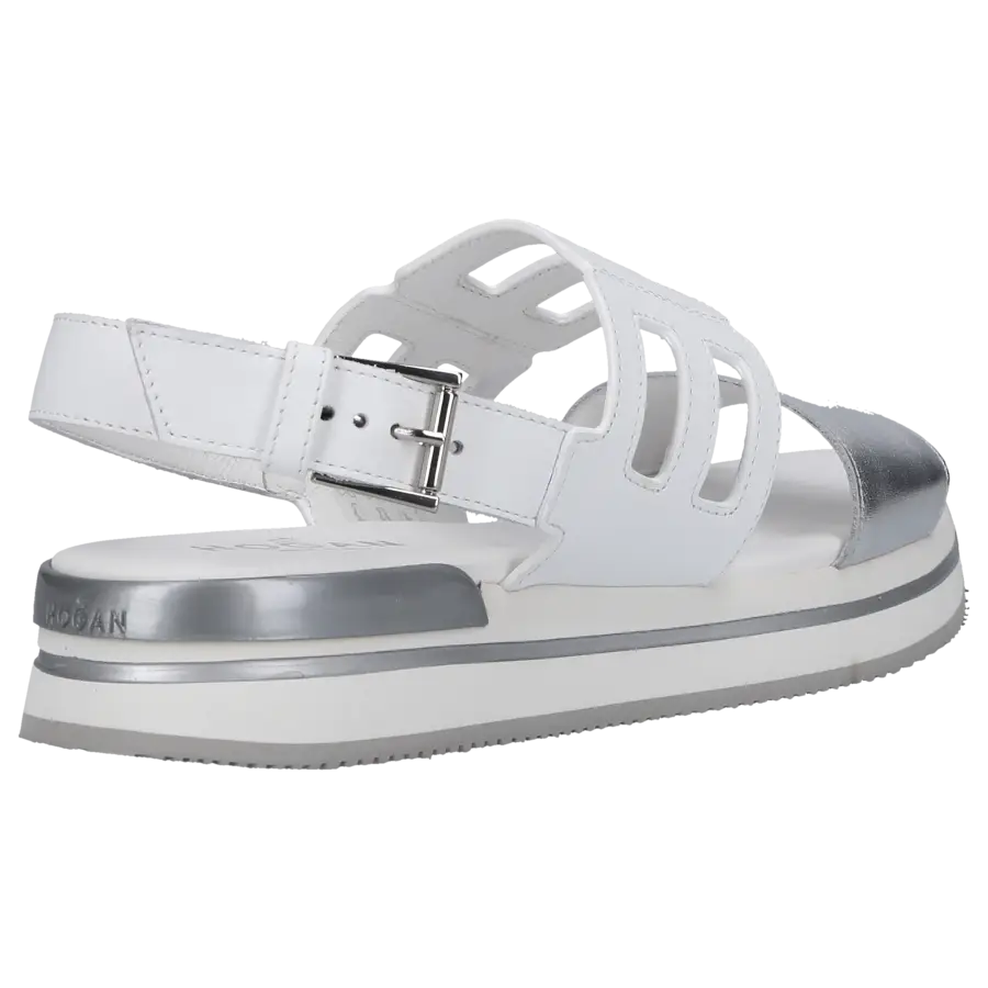 Hogan - Sandalen H257 Kalbsleder - silber
