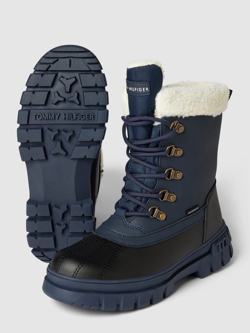 Boots mit Schnürverschluss Modell 'MICHIGAN' in marineblau