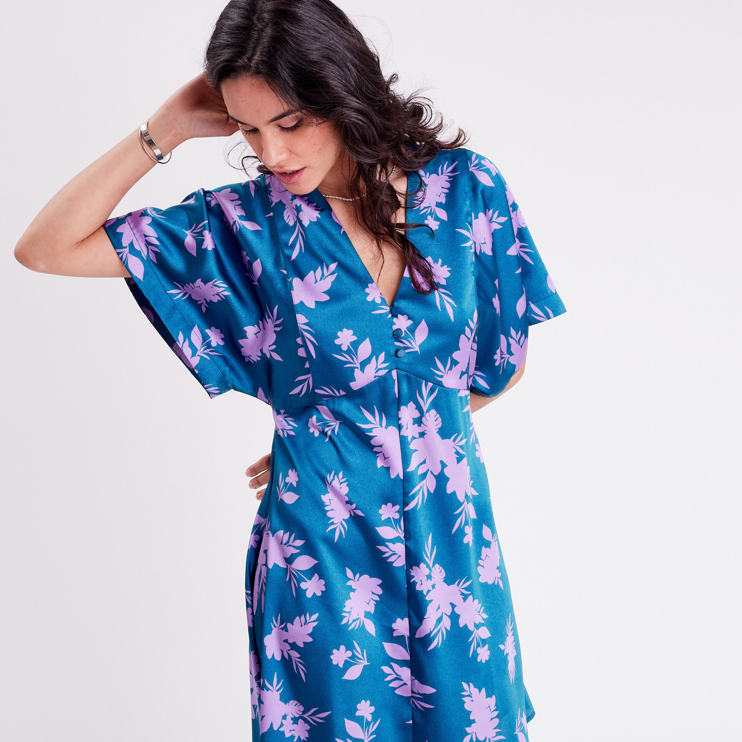 Robe courte parme femme | Cache Cache