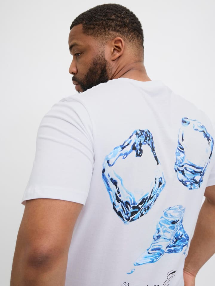 JACK & JONES PLUS T-shirt in Bright White 1 günstig kaufen