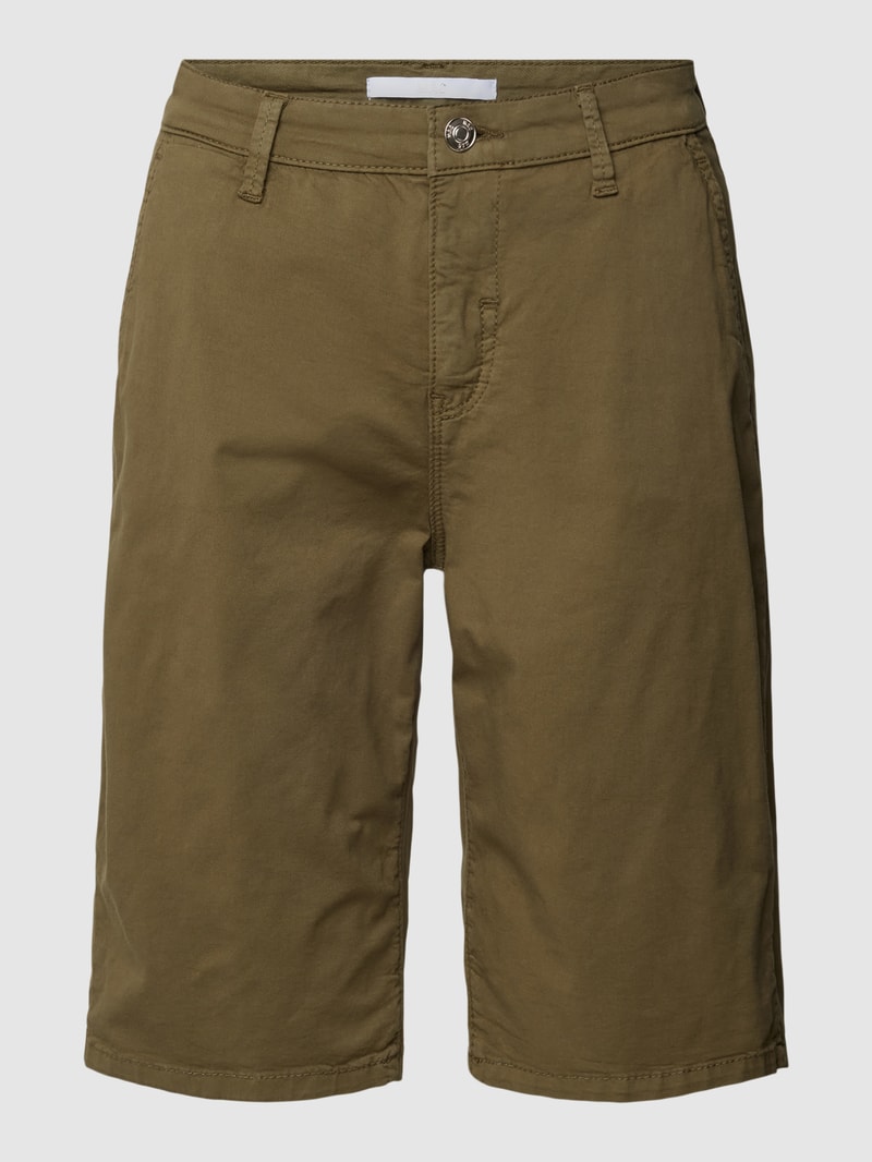 Chino-Shorts mit Allover-Print in khaki