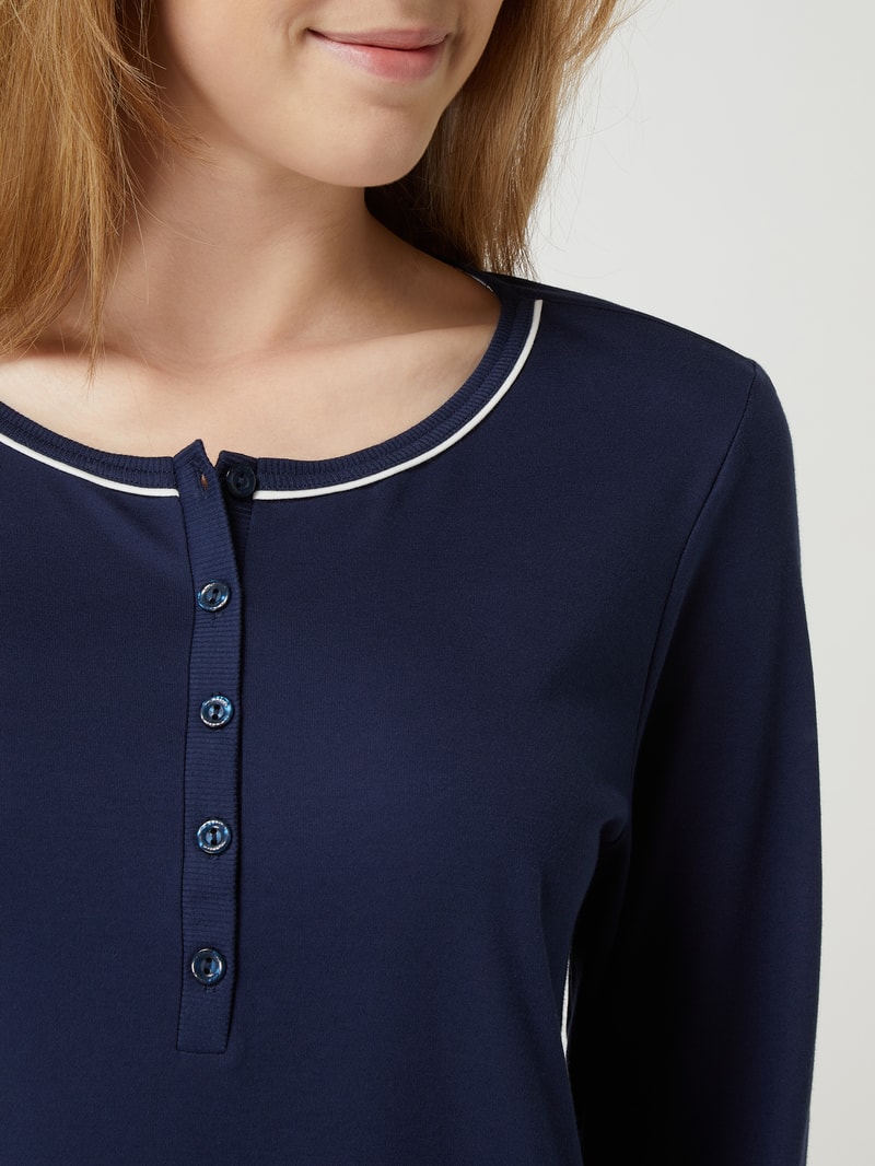 Pyjama aus Baumwolle Modell 'Sweet Dreams' in blau