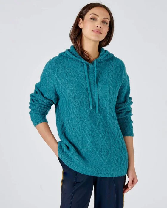 Pull maille torsadée à capuche Thermolactyl