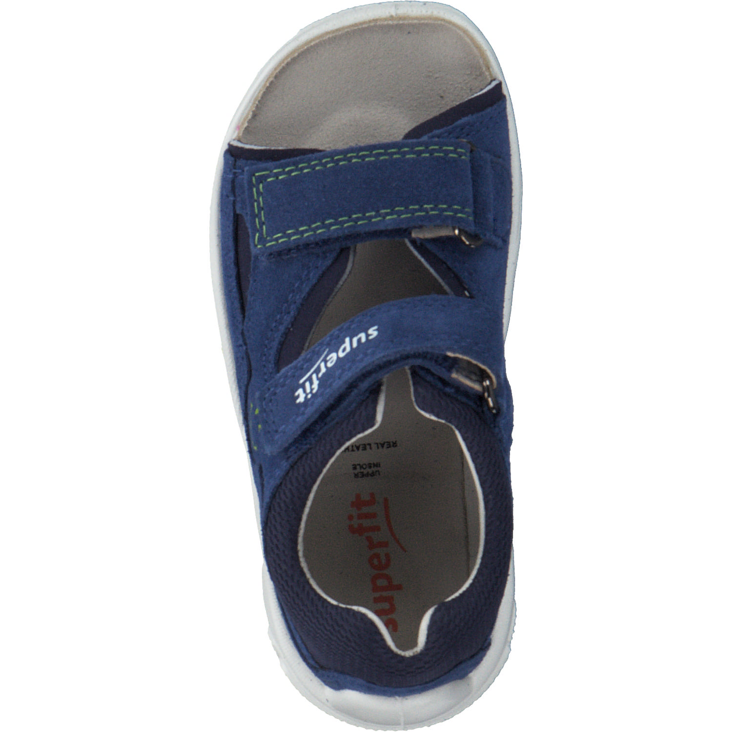 Superfit FLOW 00034, Sandalen (Kinder), Kinder, BLAU/HELLGRÜN
