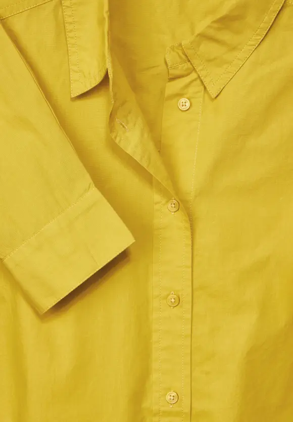 CECIL Unifarbene Baumwollbluse