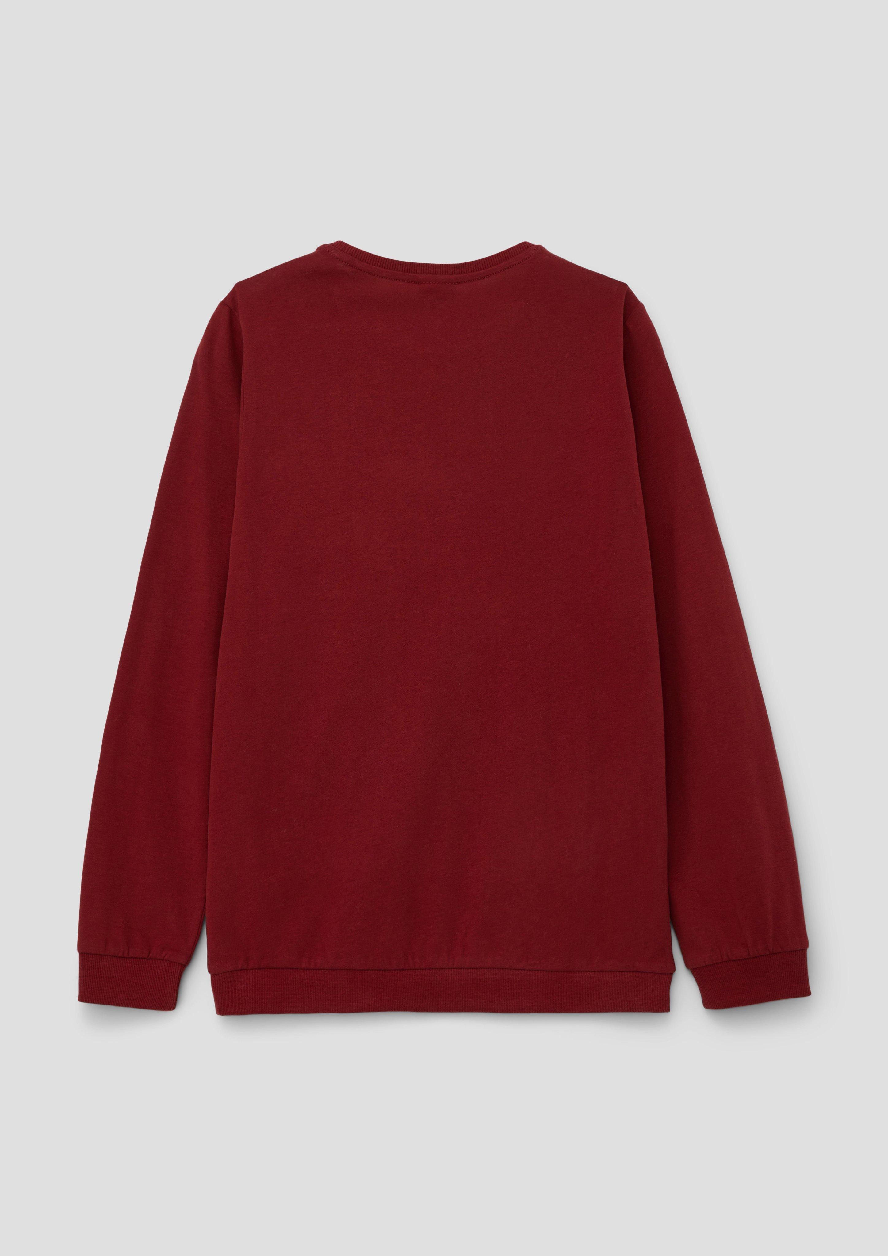 Longsleeve mit gummiertem Frontprint  2137546-3865