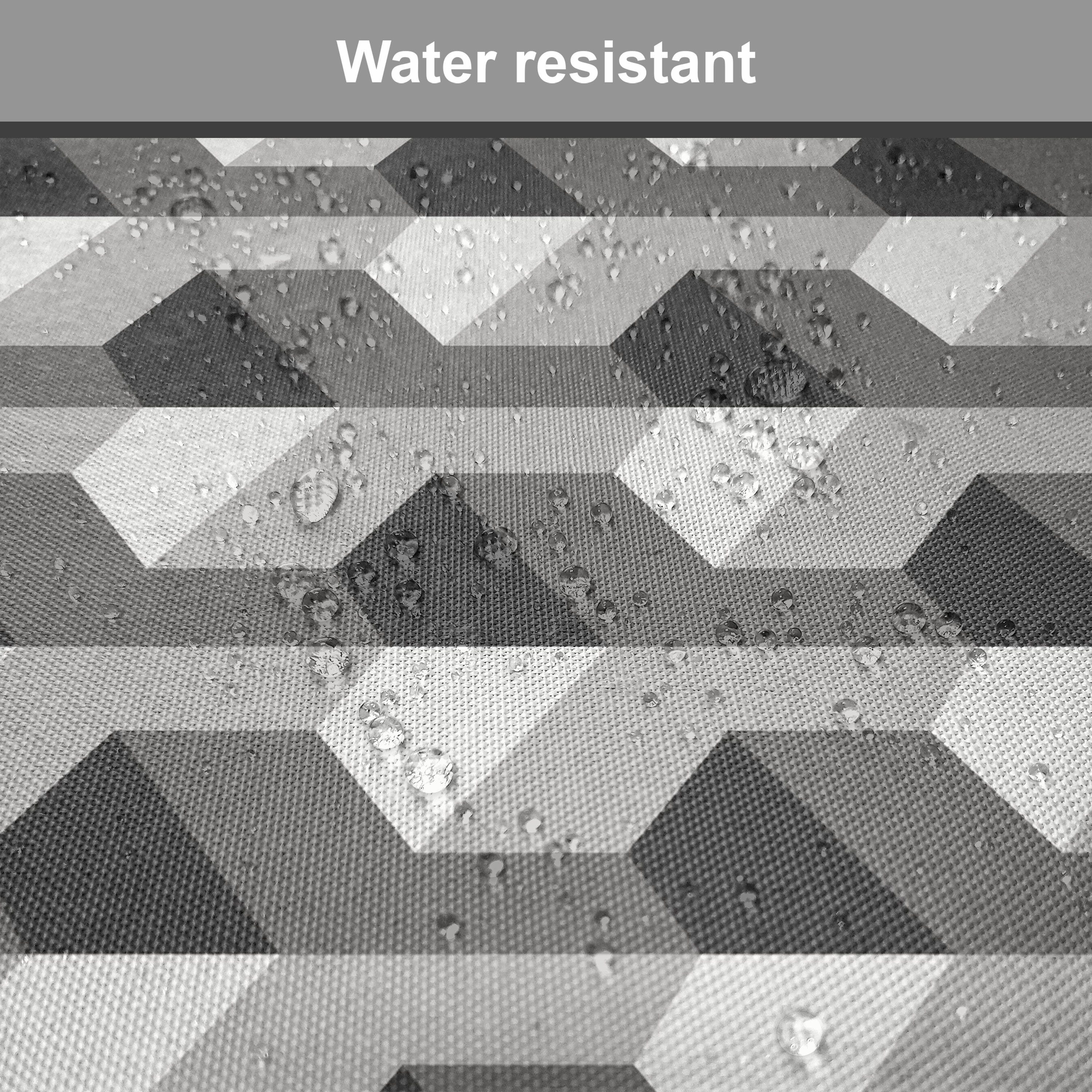 Abakuhaus Stuhlkissen Dekoratives wasserfestes Kissen mit Riemen für Küchensitze, Geometrisch Minimalist Link-Form