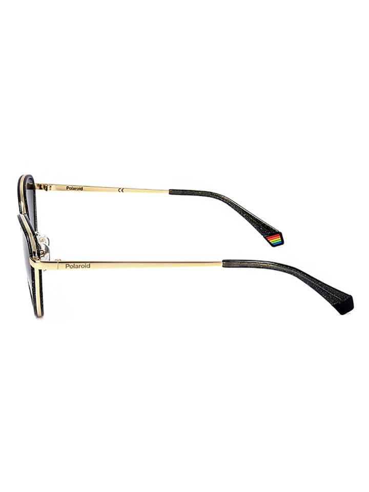 Polaroid Damen-Sonnenbrille in Grau/ Gold günstig kaufen 55