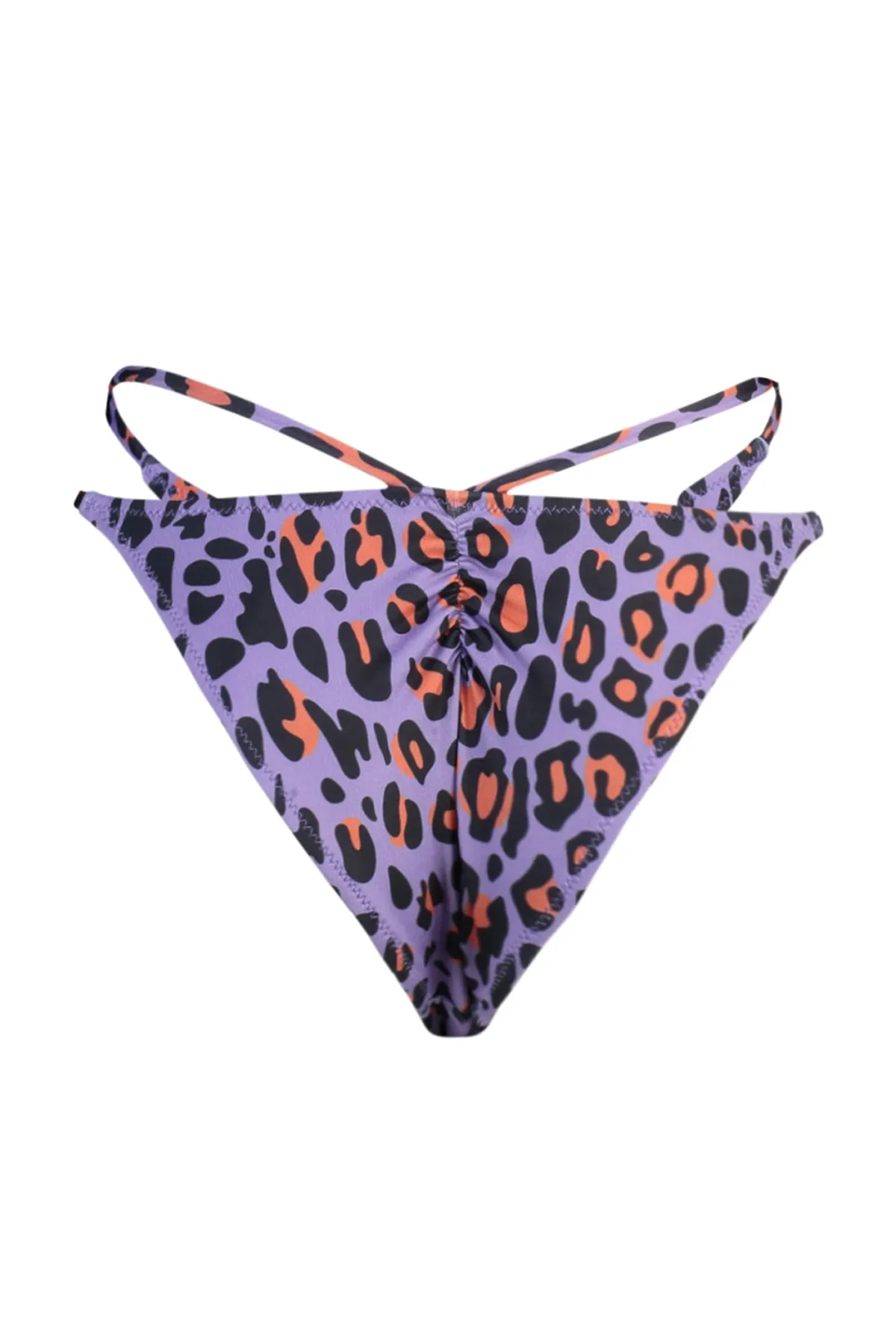 Trendyol Collection  Brasilianische Bikinihose mit hohem Beinausschnitt und Tiermuster TBESS23BA00051