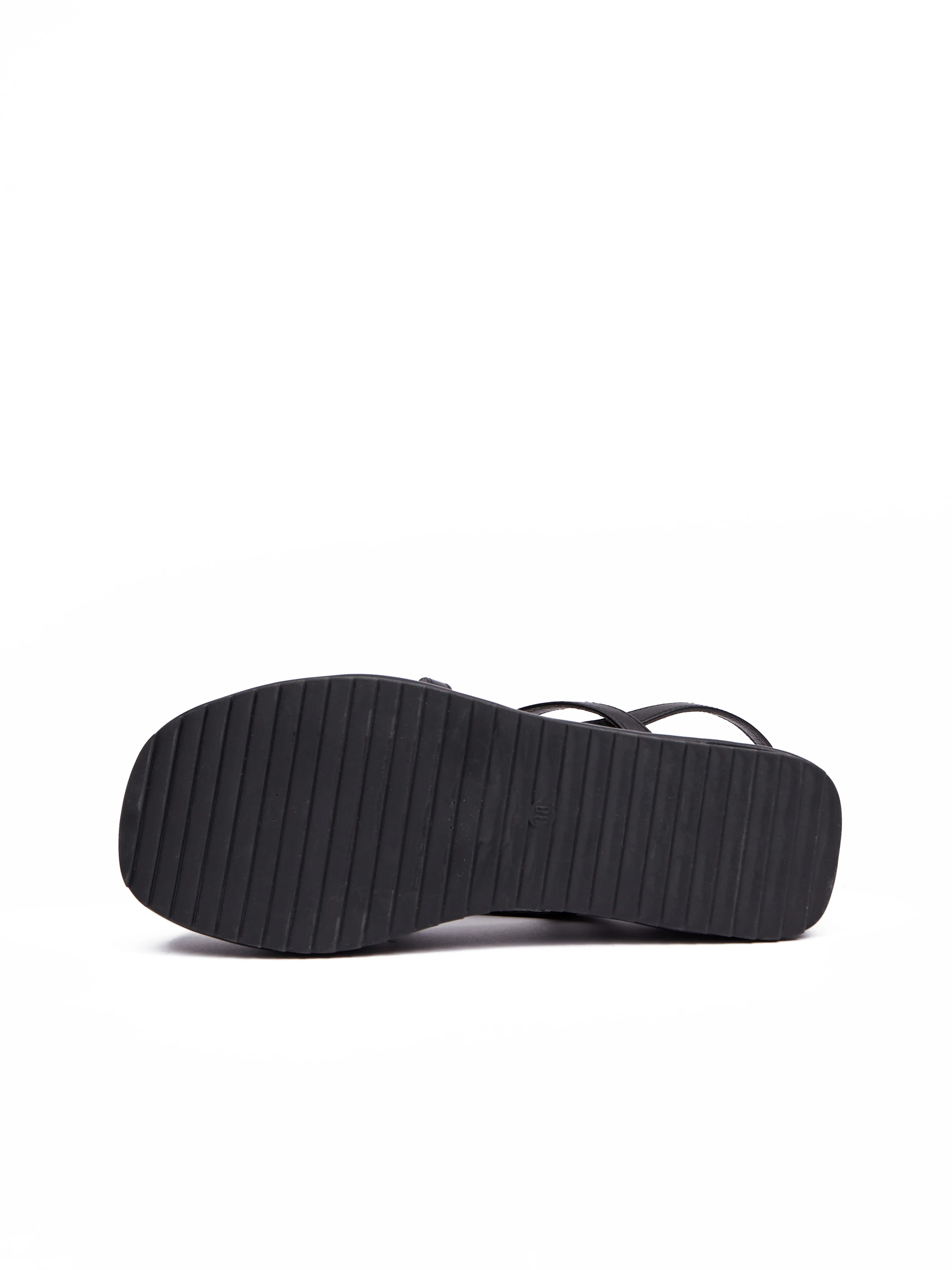 Schwarze Damen Sandalen mit Plateau ORSAY