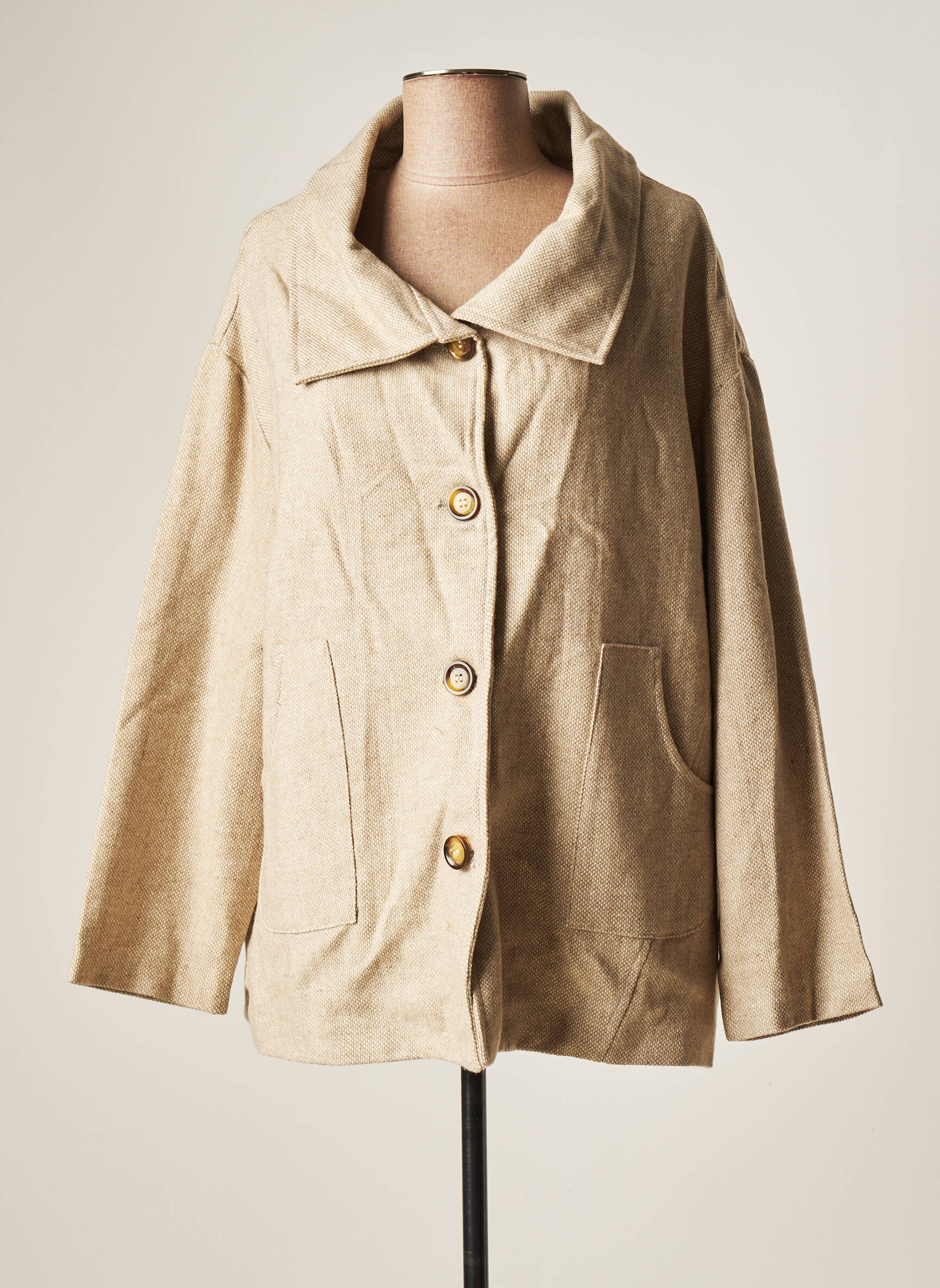 Agathe   Louise Manteaux Courts Femme couleur beige