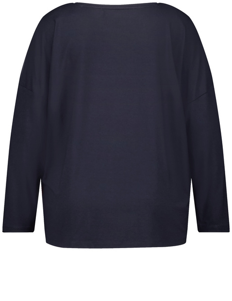 Lässiges Longsleeve mit abstraktem Print